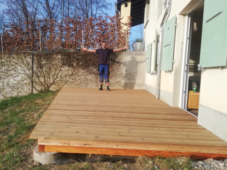 Die fertige Terasse