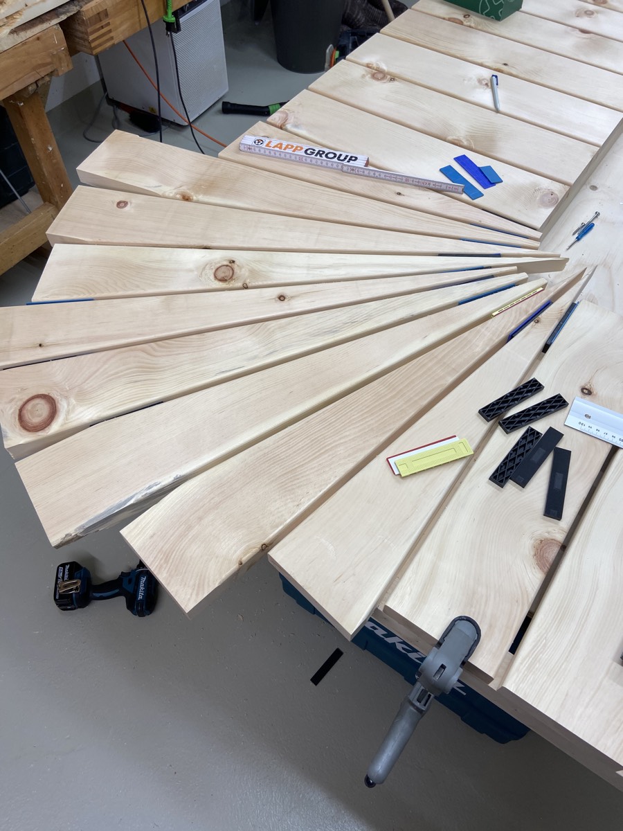 Richten der Sitzbank