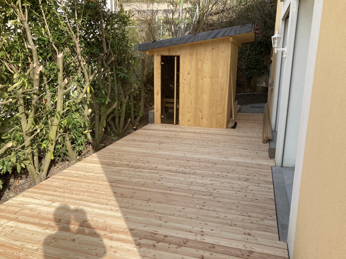 Terasse vor dem Anstrich