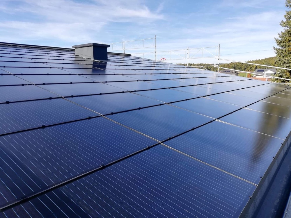 solaranlage auf dem dach